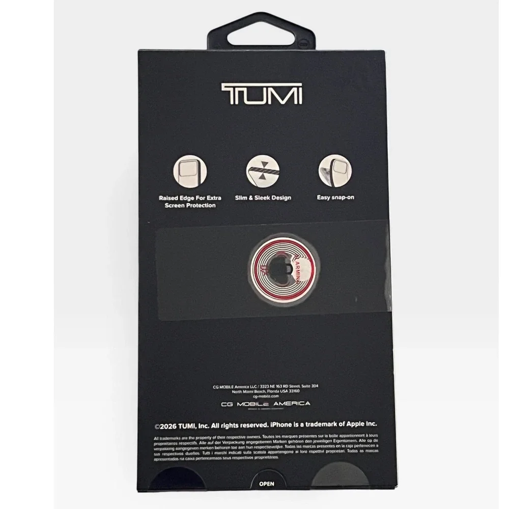 TUMI iPhone 17 Pro Max MagSafe Case Smooth Premium Design Black NIB
